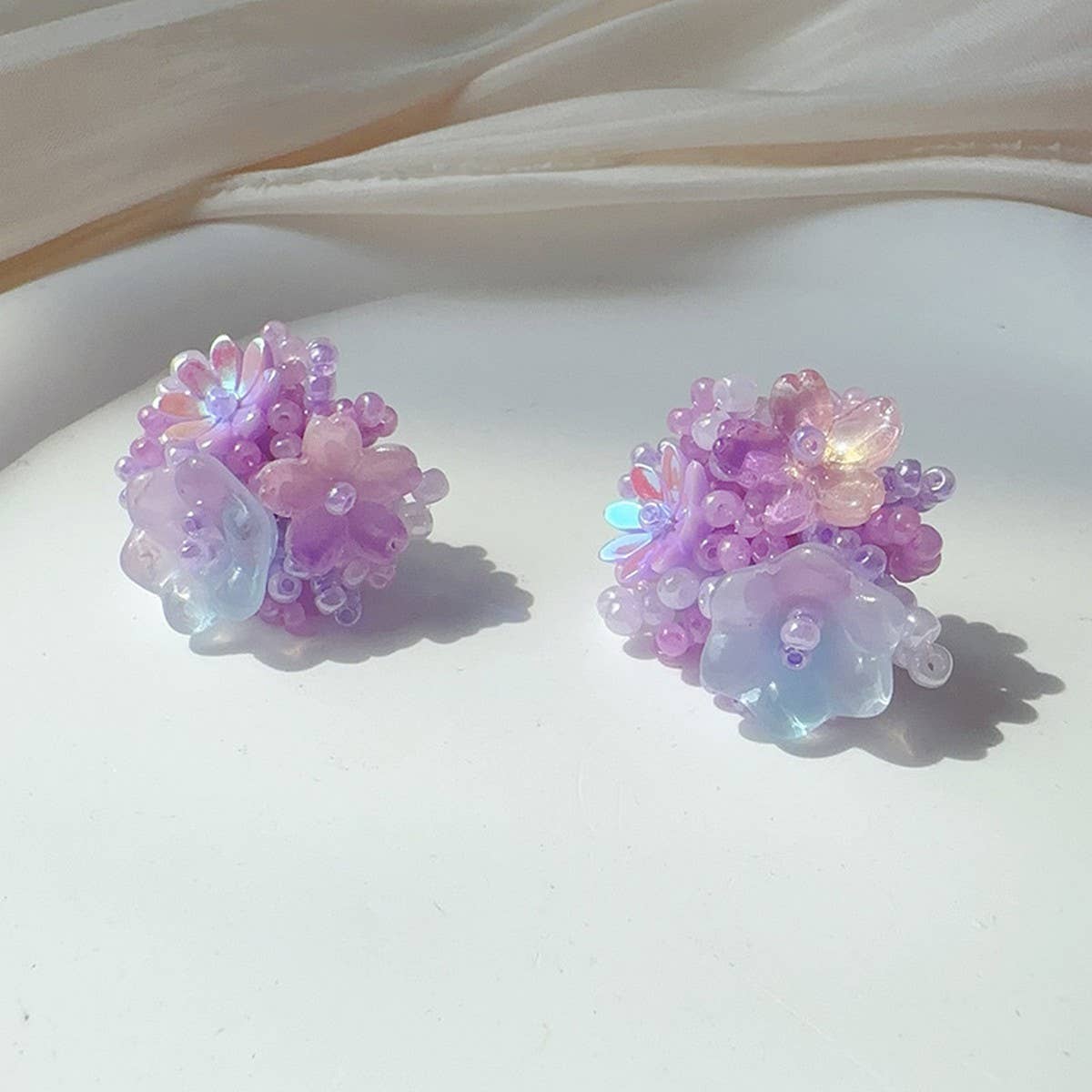 DOPAMINE ATMOSPHERE SWEET FLOWER EARRINGS_CWAJE2170