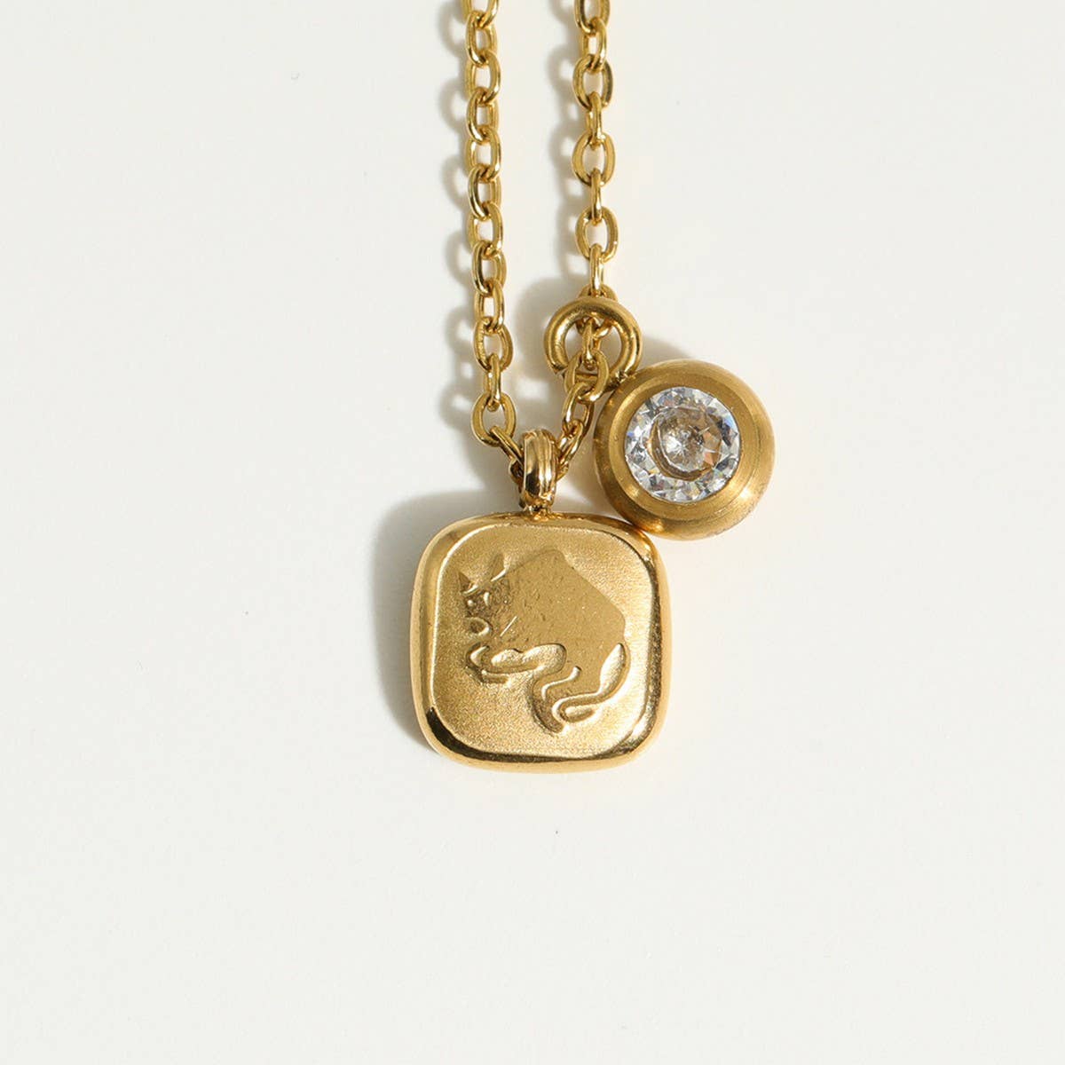 NEW RETRO 12 ZODIAC SIGN PENDANT NECKLACE_CWMM3753