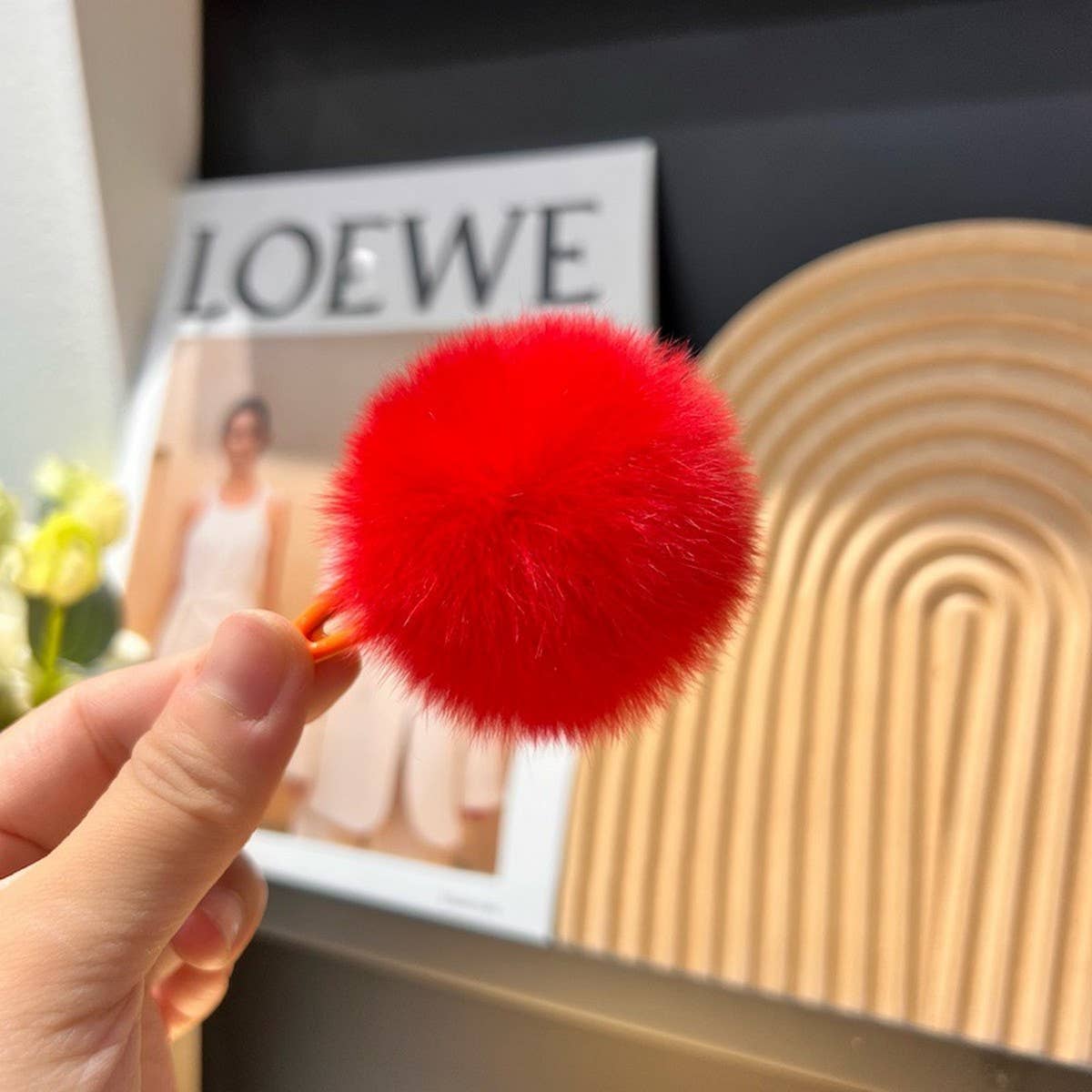 COLORFUL POM POM BANGS CUTE MINI HAIR CLIP_CWAHA3303