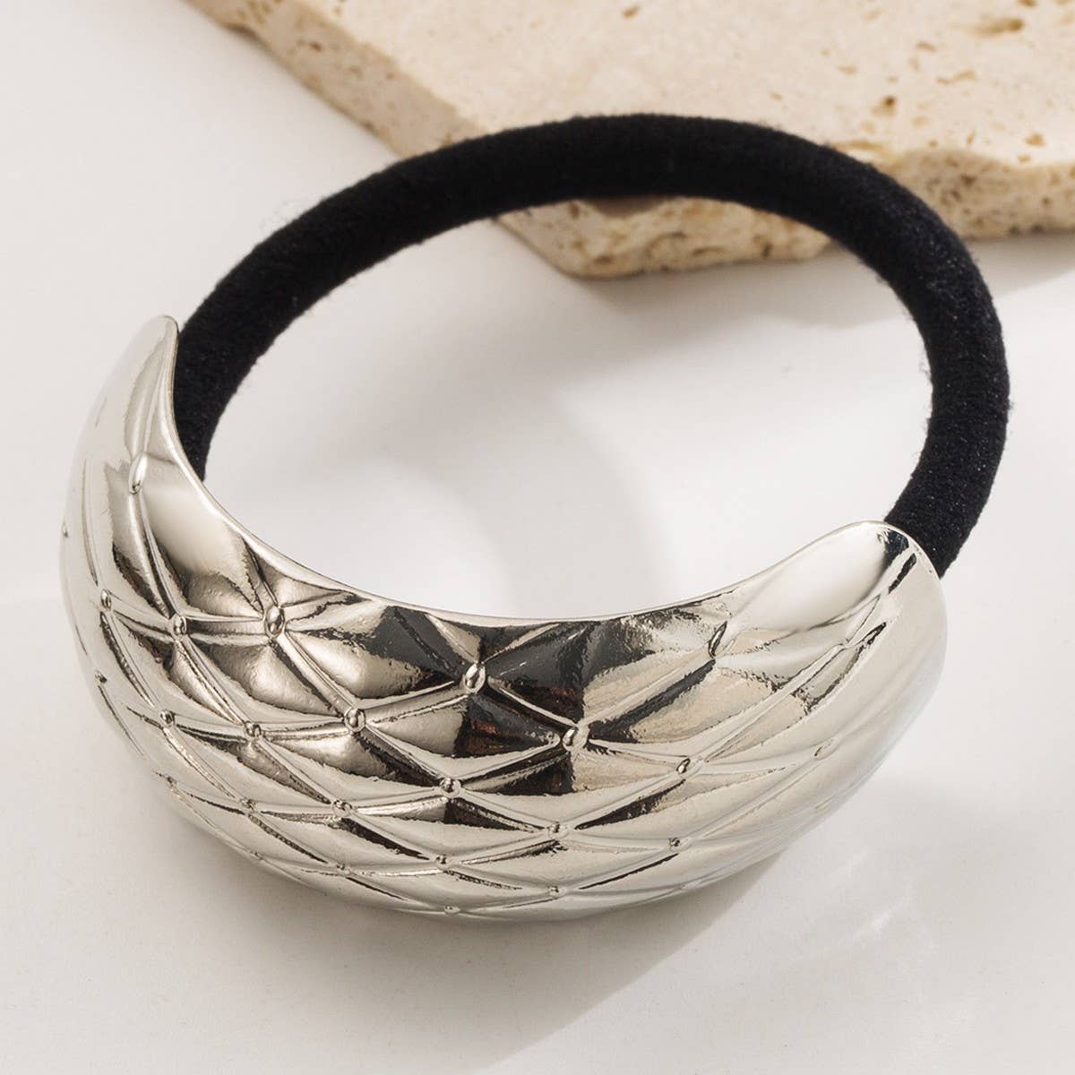 MINIMALIST METAL ELASTIC HAIR TIE SOFT STYLISH_CWAHA6190