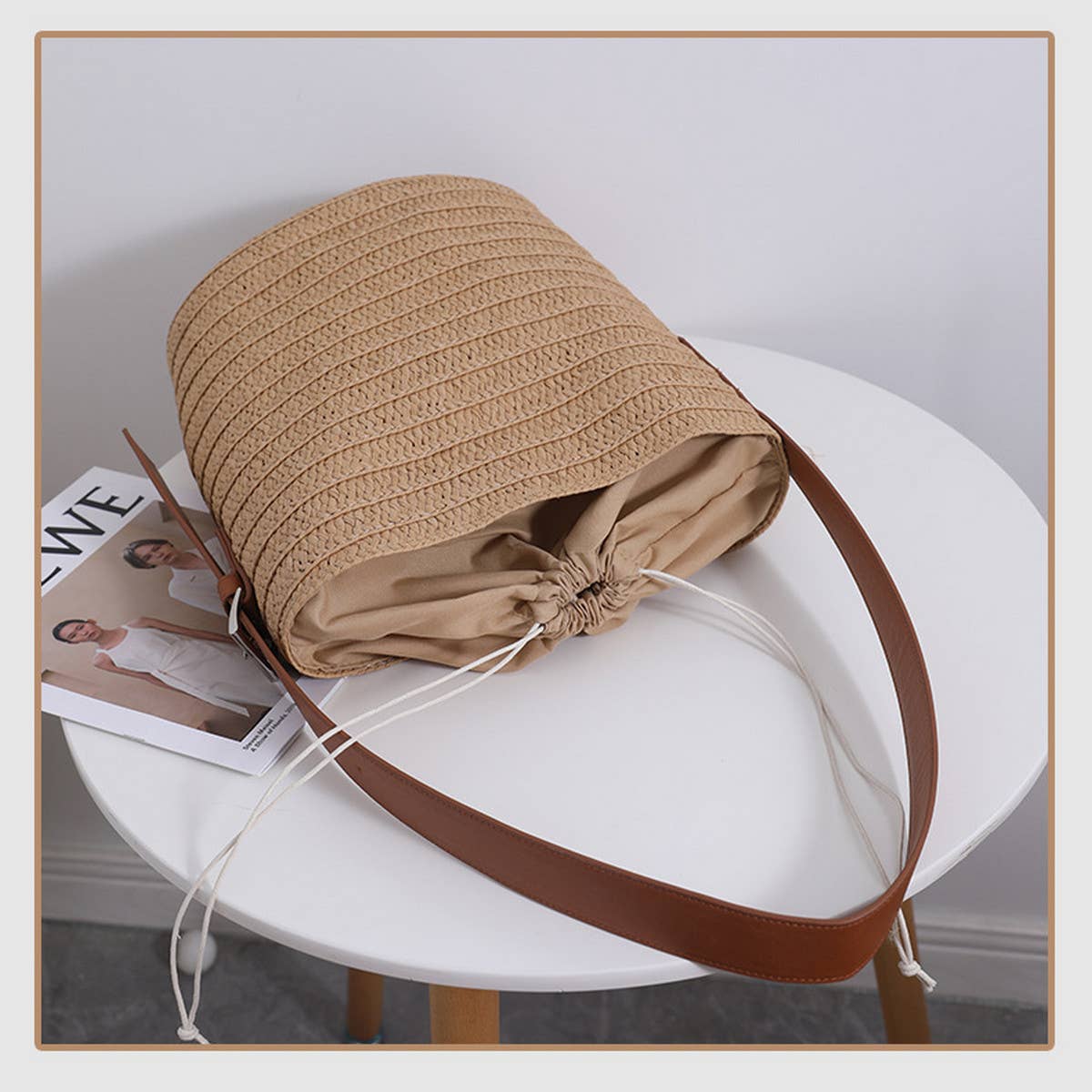 Women New Versatile Shoulder Woven Bag_Cwab1879