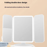 SHELL FLIP TRI FOLD MIRROR FILLLIGHT DRESSINGMIRROR_CWMM5648
