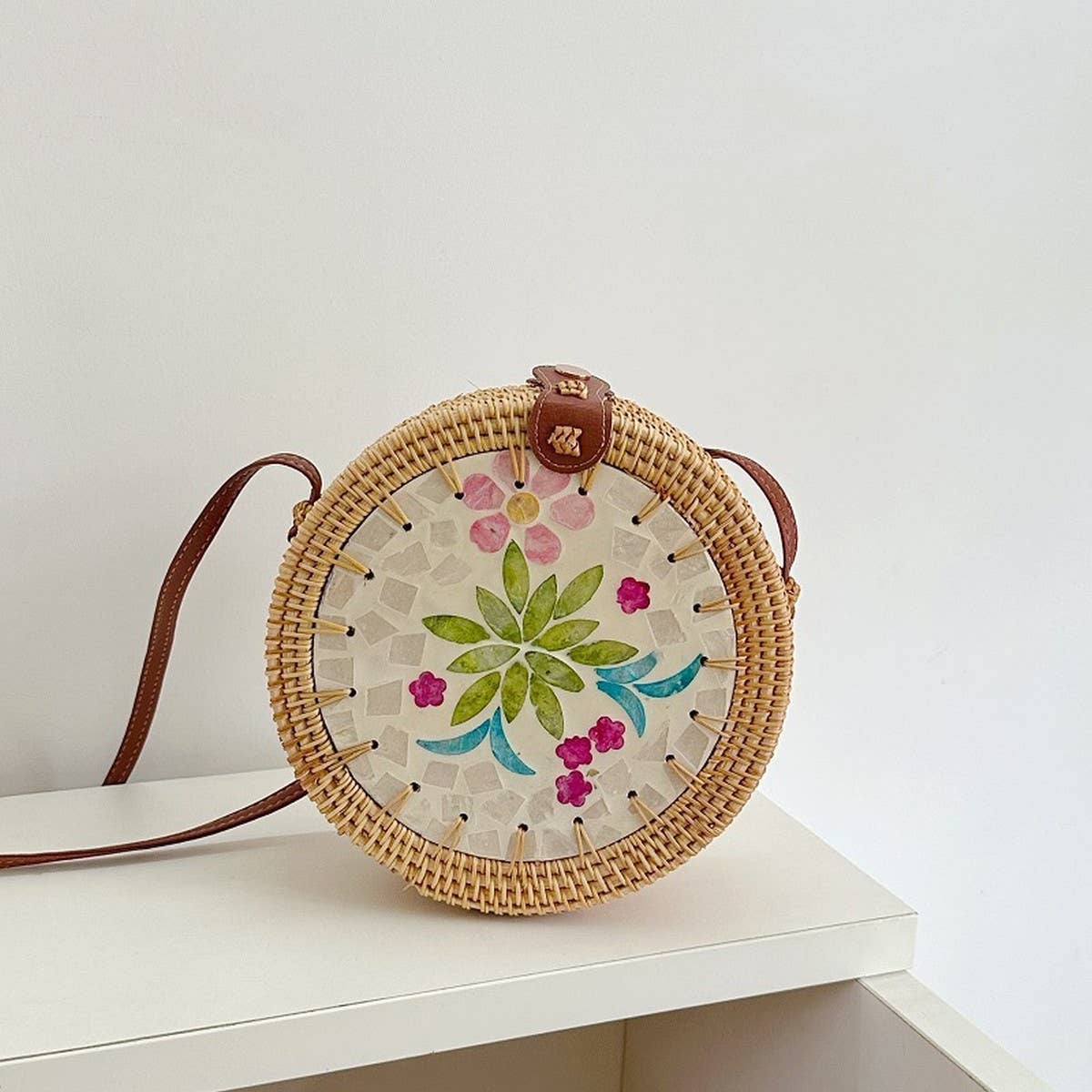 Ven Colorful Shell Shoulder Crossbody Bag_Cwmm4546