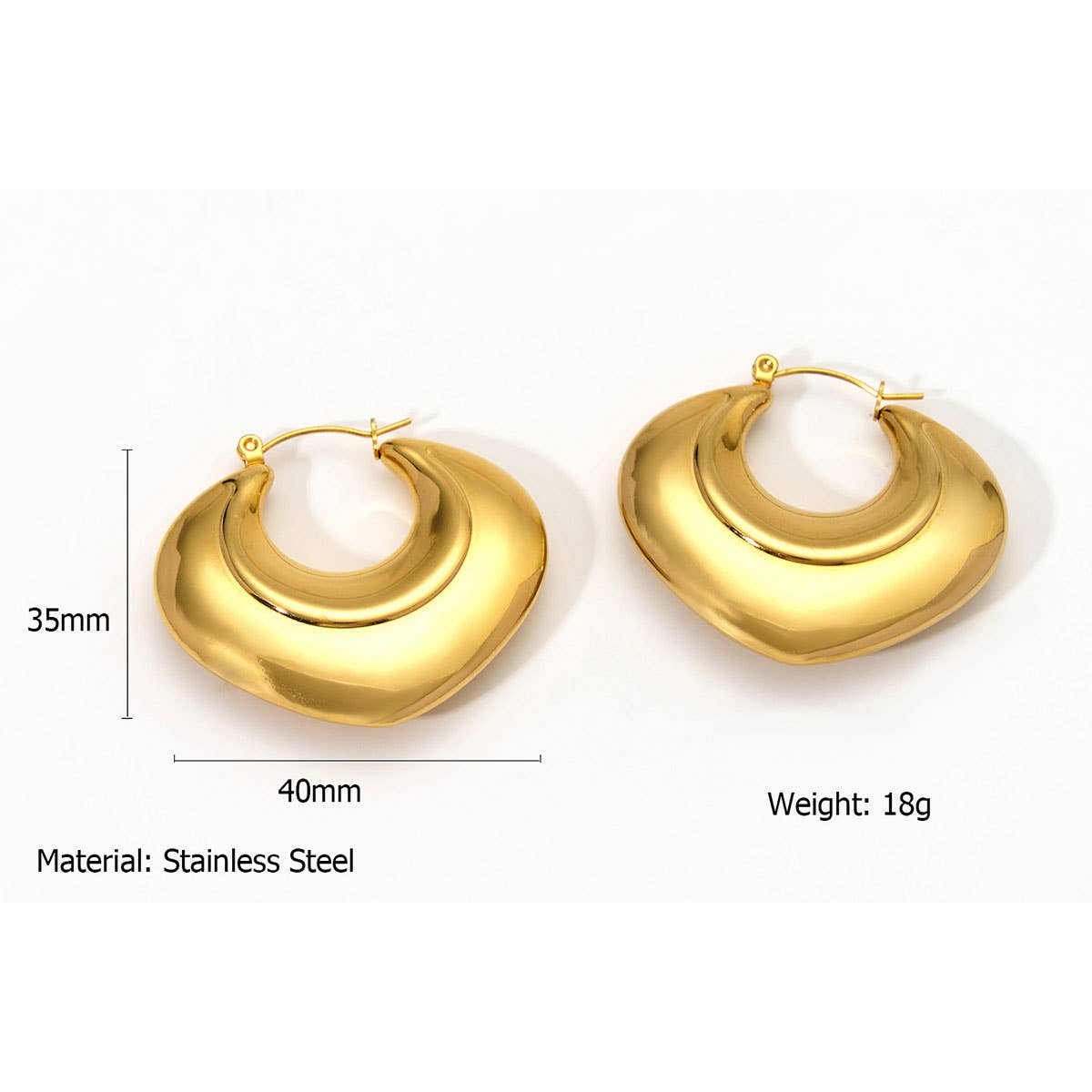 HEART HOLLOW STAINLESS STEEL GEOMETRIC EARRINGS_CWMM8911