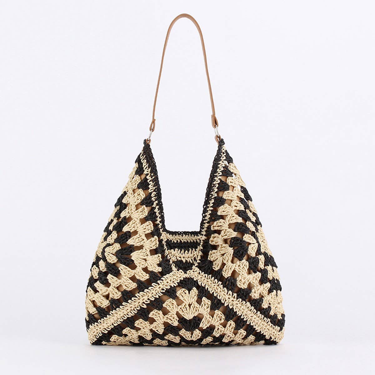 POPULAR RETRO ETHNIC STYLE PAPER ROPE WOVEN BAG_CWAB4695