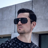 RETRO SQUARE LARGE FRAME SUNGLASSES_CWASG0728