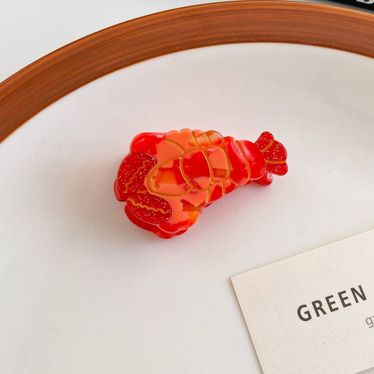 CUTE OCEAN HAIR CLIPS ACETATE SEA ANIMAL CLAWS_CWAHA5756