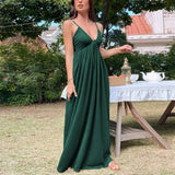 Vacation Chic Beach Backless A Line Halter Dress_Cwdmd1418