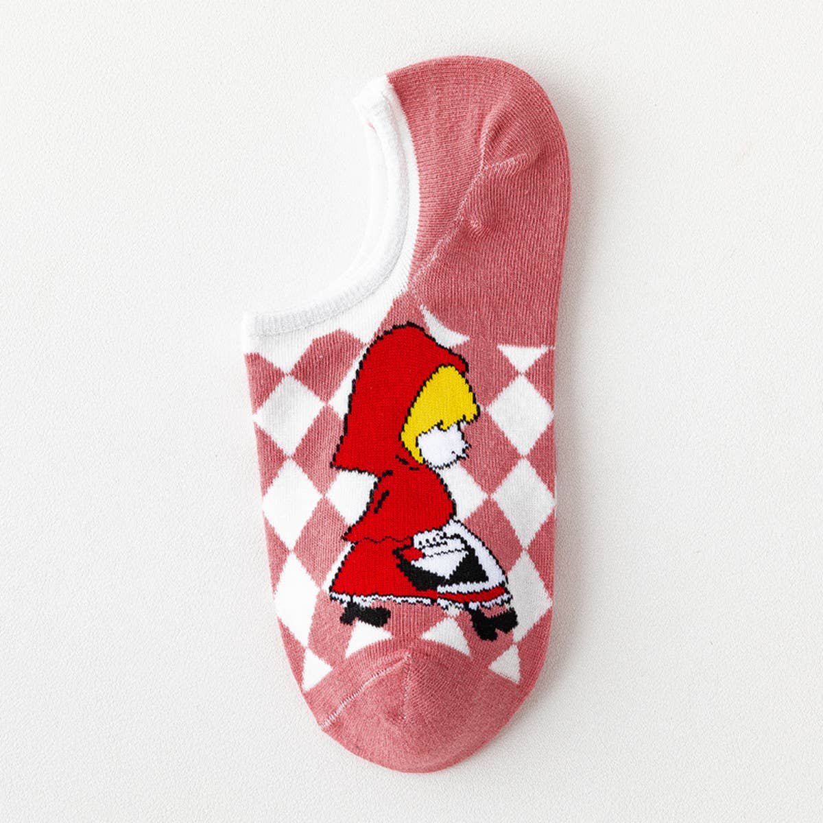 Women Printed Cute Invisible Shallow Boat Socks_Cwms0668