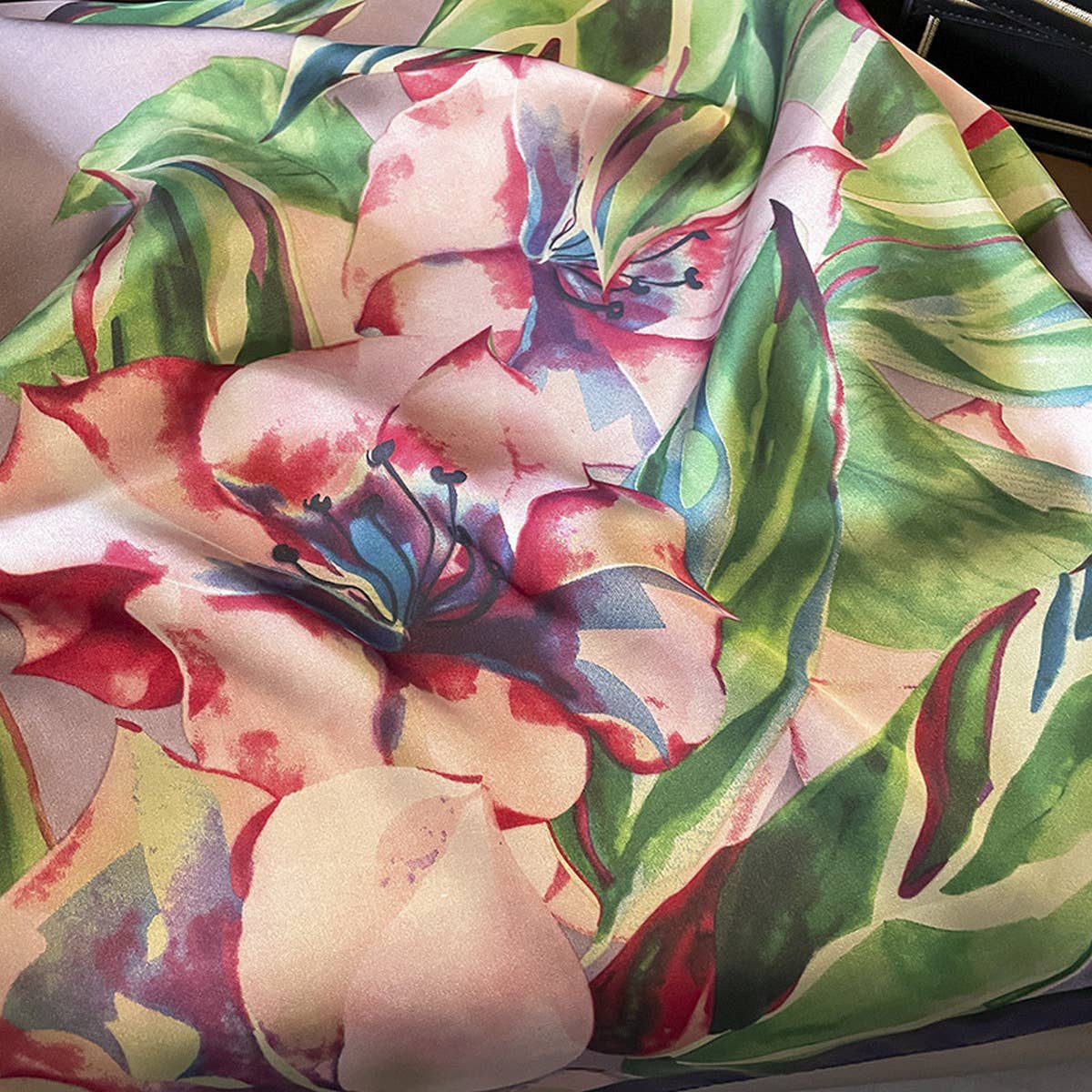 SATIN THIN SCARF SHAWL FOR BEACH NECK WRAP_CWASC0522