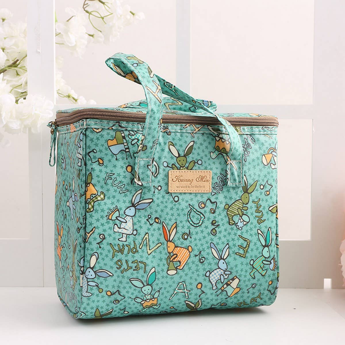 Waterproof Canvas Portable Insulation Bag Bento Bag_Cwab1720