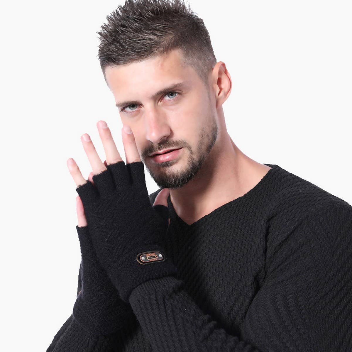 Winter Men'S Knitted Touchscreen Warm Gloves_Cwag0232