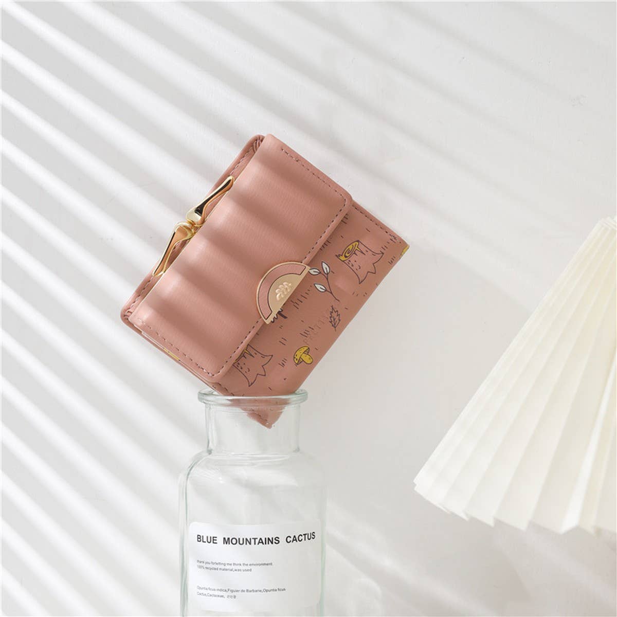 Spring Print 3-Fold Coin Clip Mini Wallet_Cwab06262