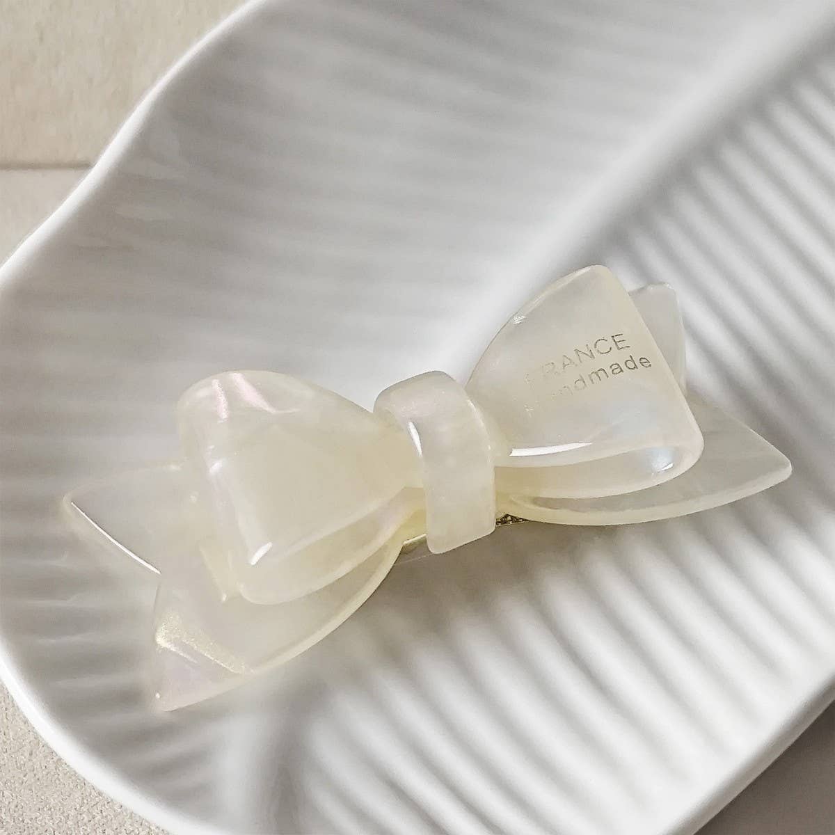 Sweet Bow Acetate Hair Clip ? Double-Layer Side_Cwaha07201