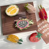 FRUIT ACETATE HAIR CLAW CLIP FOR HIGH PONYTAIL SSCWAHA5784