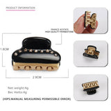 ACETATE SINGLE ROW DIAMOND GRAB CLIP MINI HAIRPIN_CWAHA4244