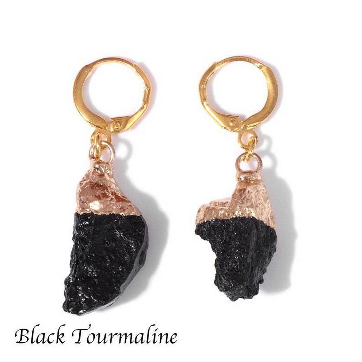NATURAL STONE AMETHYST ORIGINAL STONE EARRINGS_CWAJE1072