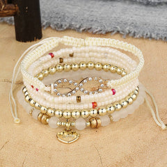 COLORFUL MULTI LAYER ELASTIC RICE BEAD BRACELET_CWAHA2469