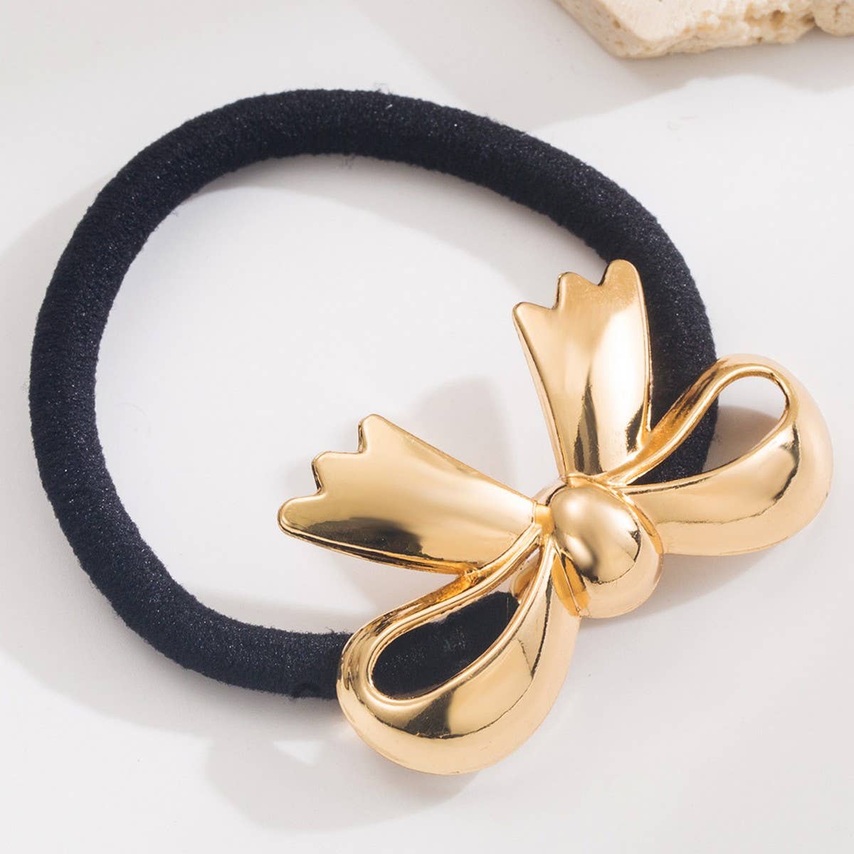 ELEGANT LEAF BOW ELASTIC HAIR TIE FOR WOMEN_CWAHA6203