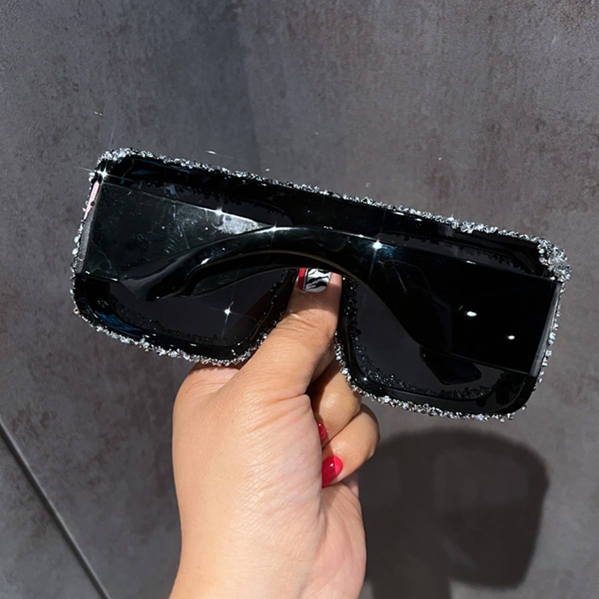 LUXURY RHINESTONE TRENDY LARGE FRAME SUNGLASSES_CWASG0759