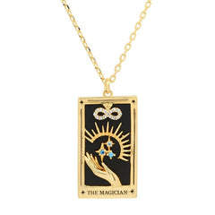 Womens Personalized Vintage Tarot Necklace_Cwmm3786