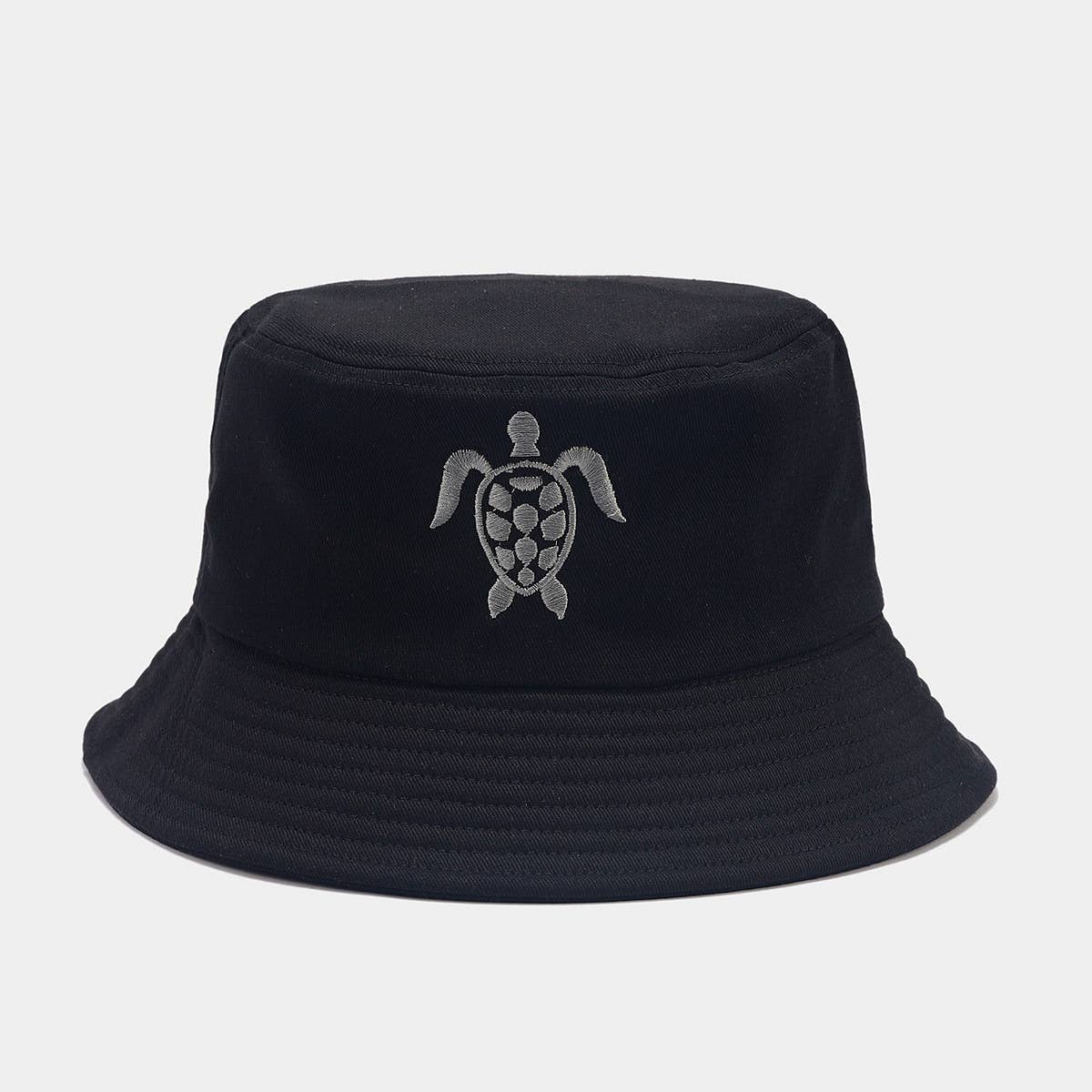 SUN PROTECTION VISOR EMBROIDERED BUCKET HAT_CWAH1570