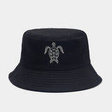 SUN PROTECTION VISOR EMBROIDERED BUCKET HAT_CWAH1570