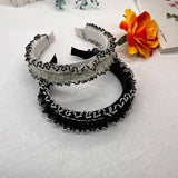 CASUAL RHINESTONE MESH HEADBAND_CWAHA2585
