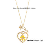 NEW ANGEL SWORD LOVE FLOWER NECKLACE FOR WOMEN_CWAJE2953