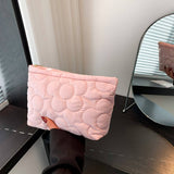 Winter Simple Flower Cotton Cosmetic Bag_Cwab4401