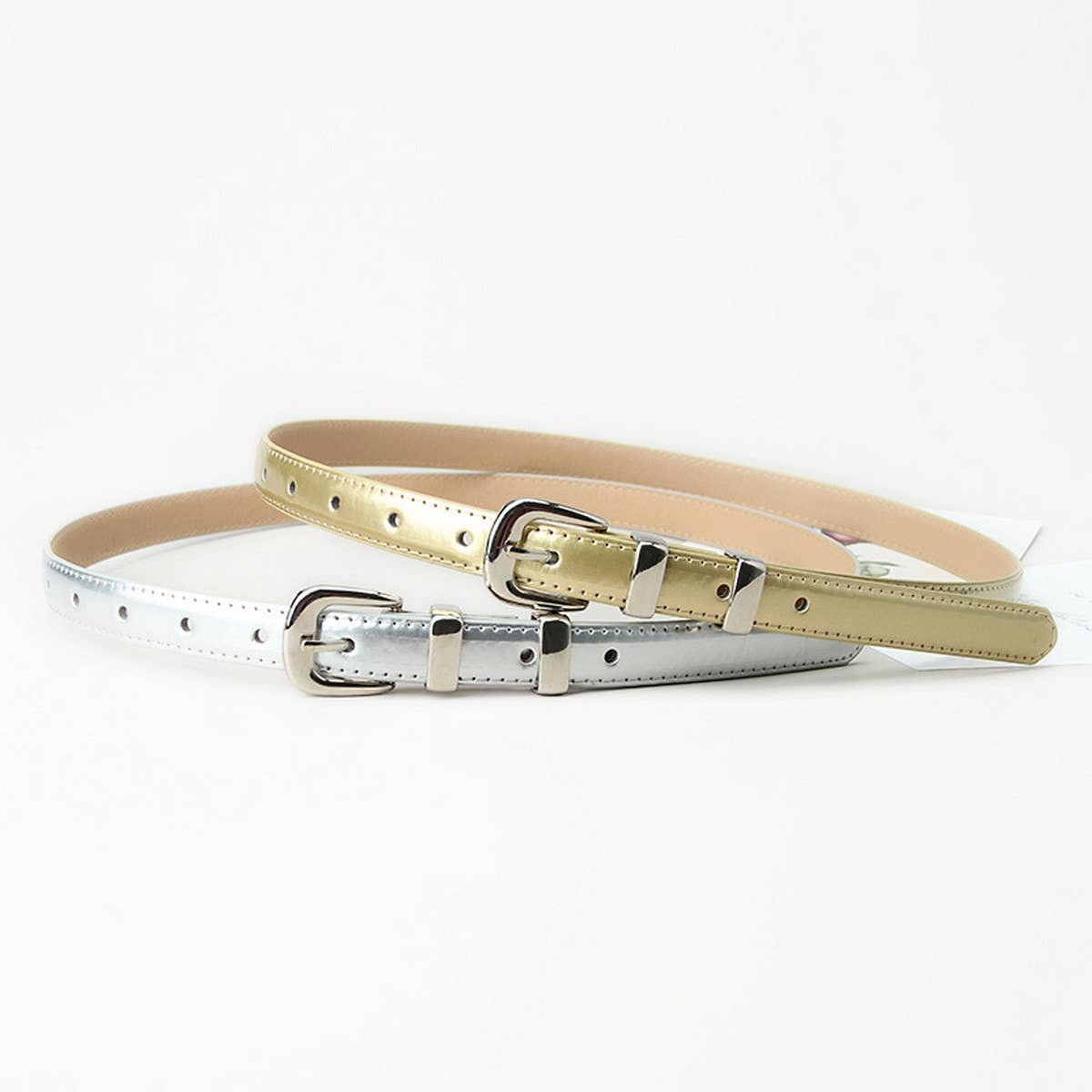 Cwabe0927_Simple Candy Color Thin Belt
