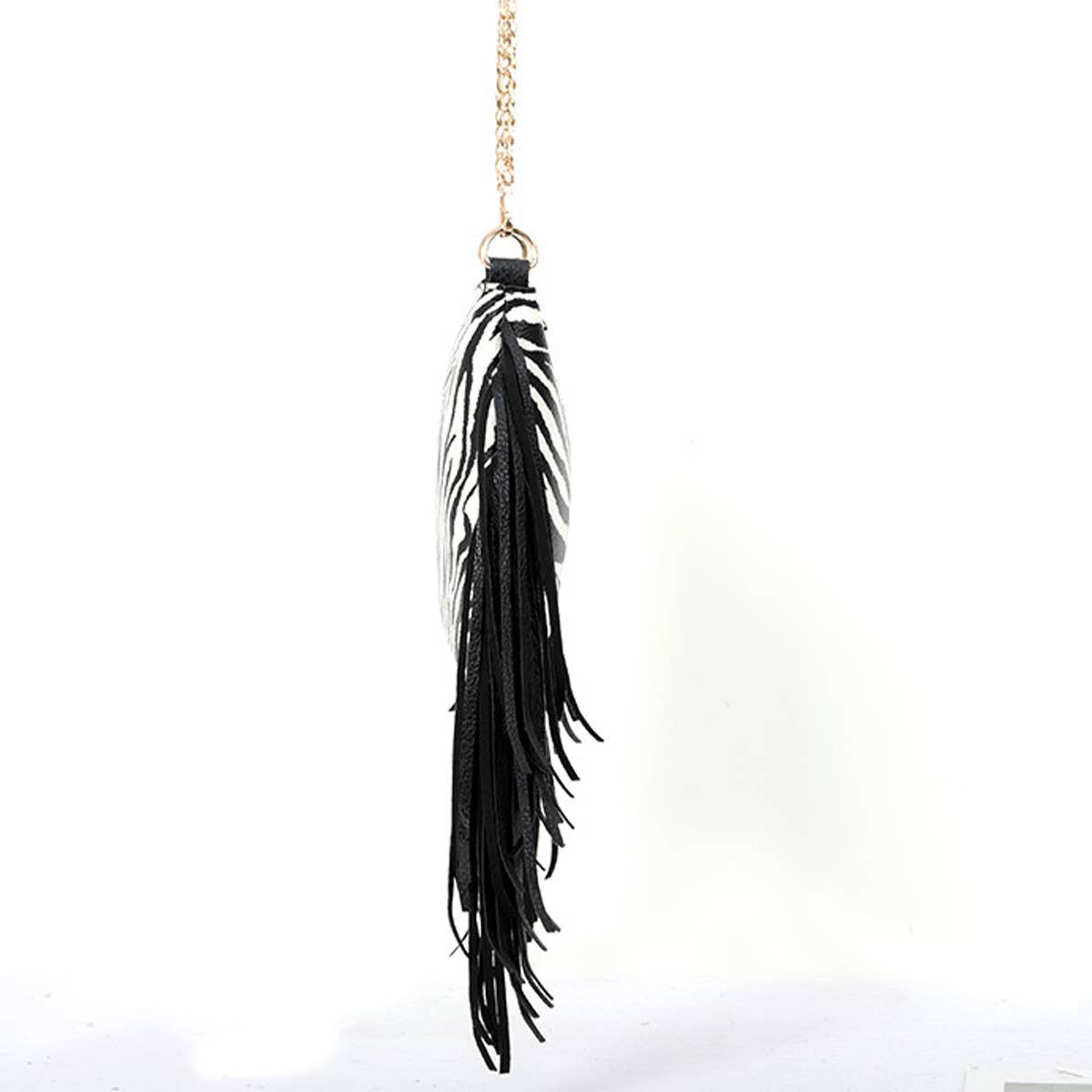 Women Casual Leopard Tassel Shoulder Bag_Cwab0803