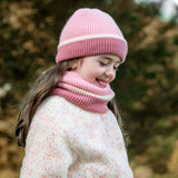 Winter Childrens Knitted Color Matching Scarf Set_Cwmm2872