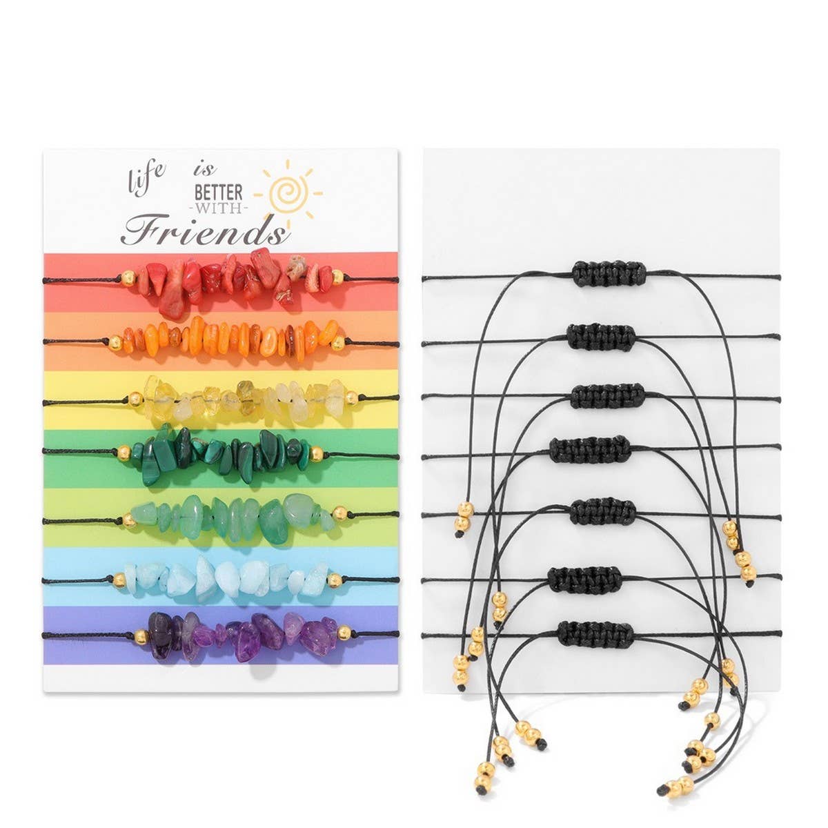 IRREGULAR GRADIENT COLOR CARD SIMPLE BRACELET_CWAJE2100