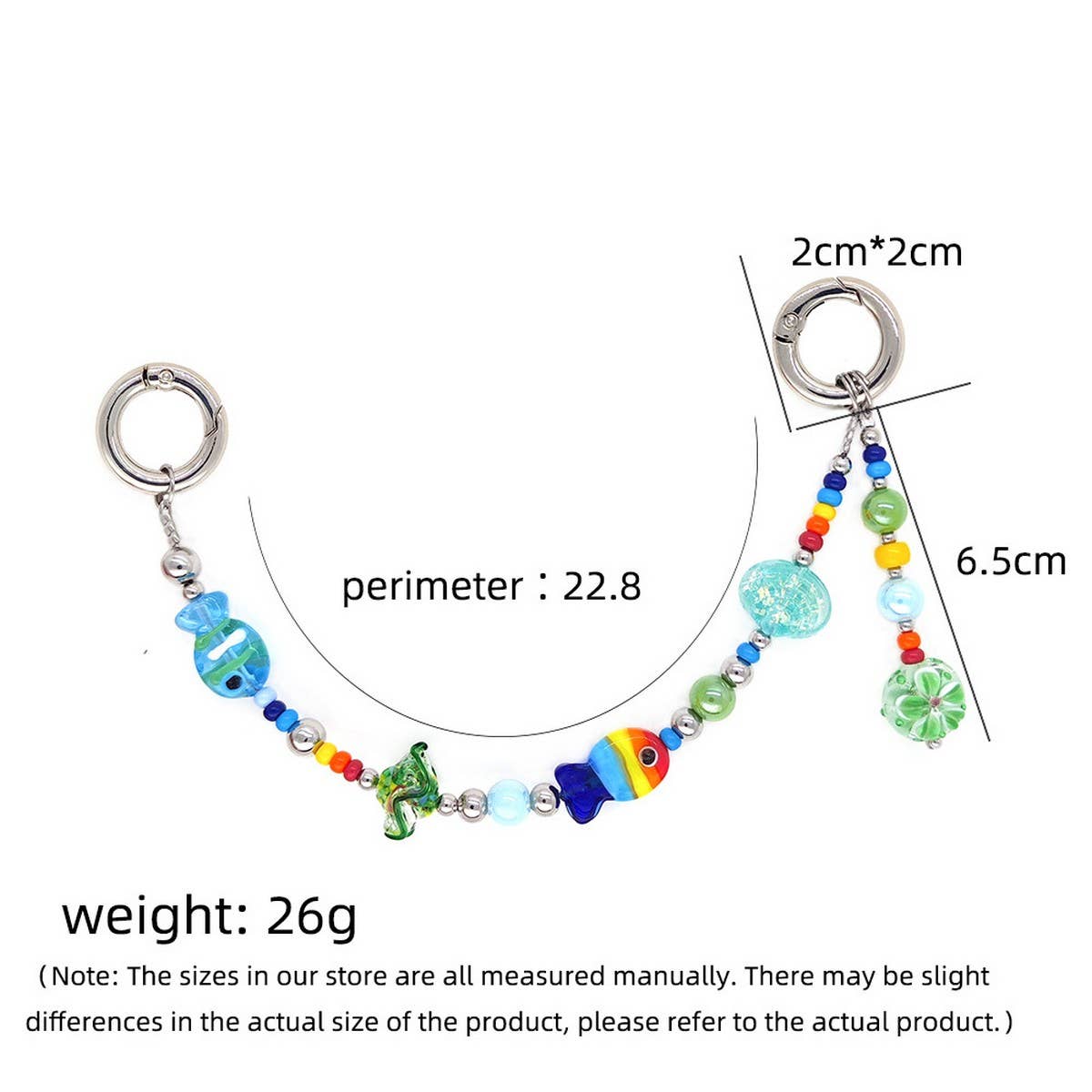 Cwmm8684_Smart Colorful Simple Mobile Phone Chain