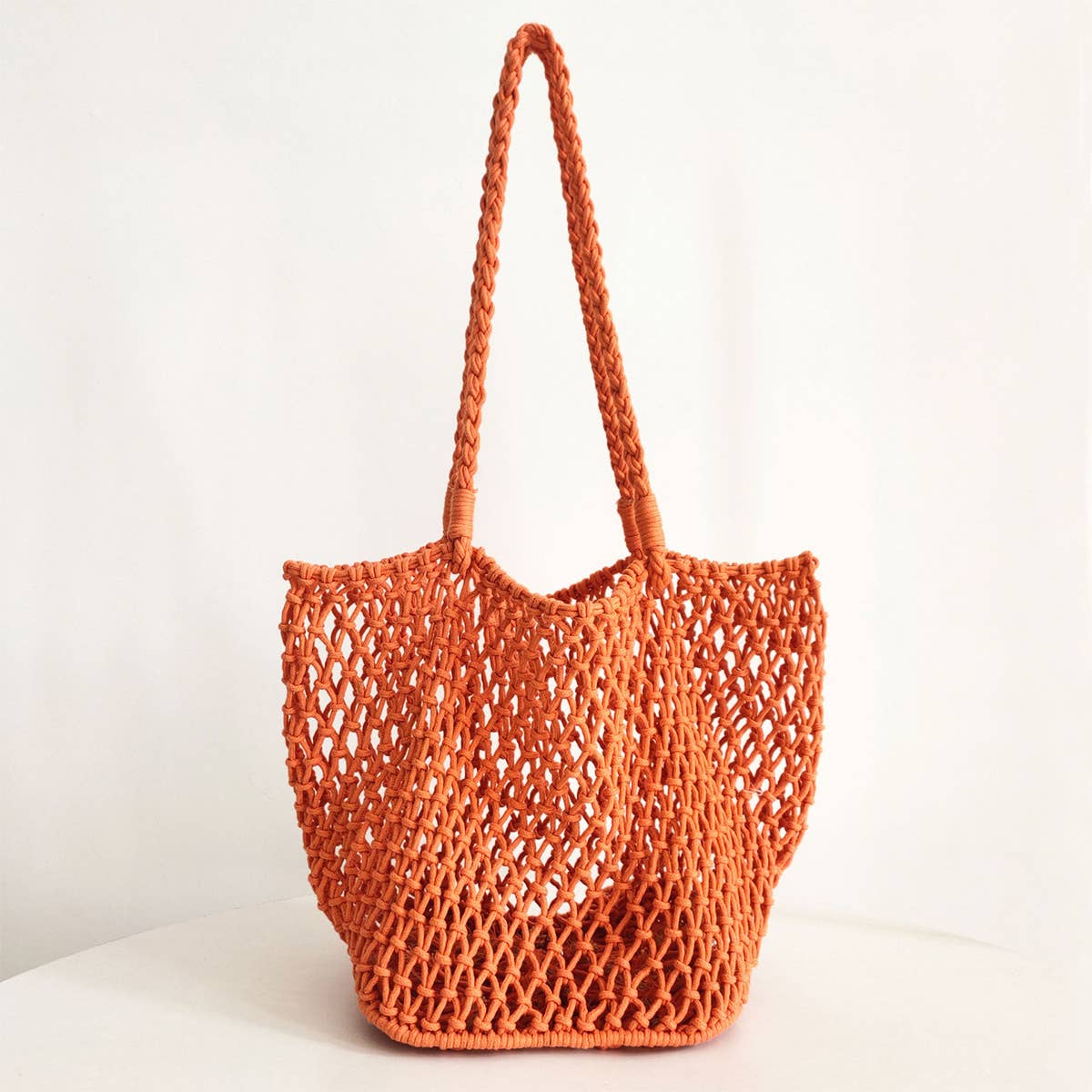 Ven Cotton Shoulder Beach Bag, Hollow Design_Cwab0809