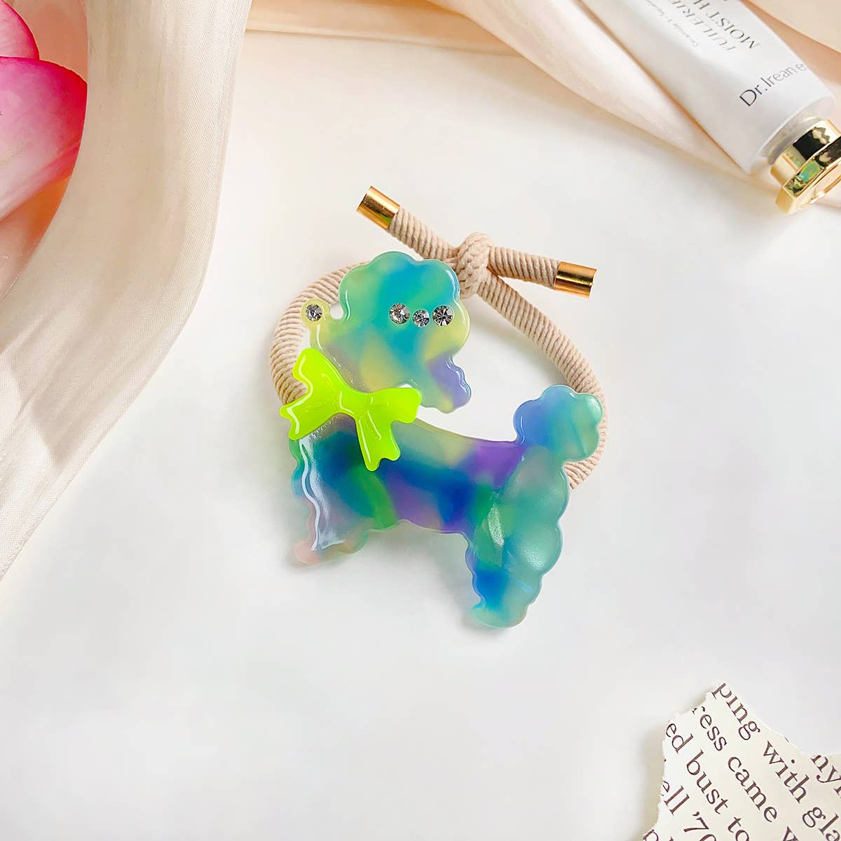 NEW PUPPY HIGH ELASTIC PONYTAIL HAIR TIE_CWAHA1094