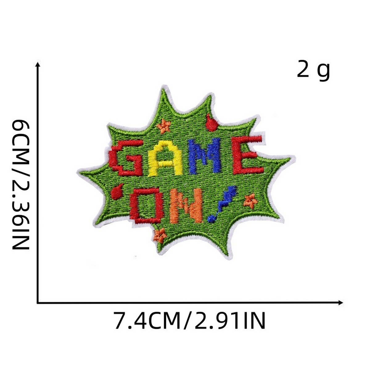 GREEN GAME CARTOON EMBROIDERED PATCH_CWMM4034