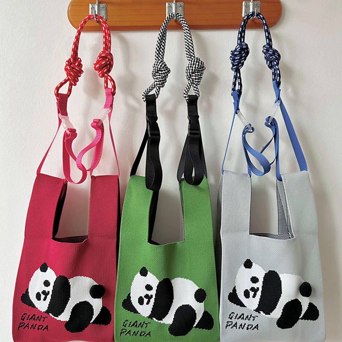 ADJUSTABLE KNITTED NYLON SHOULDER HANDBAG STRAP_CWMM1037