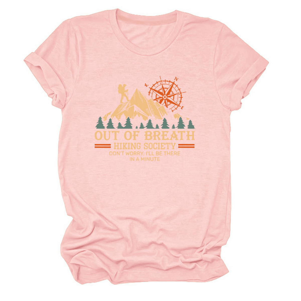 COMFY CREW NECK TEE HIKING QUOTE FOR WOMEN_CWTTS1523