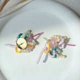 FLOWER SEA MATTE LILY OF THE VALLEY EARRINGS_CWAJE2171