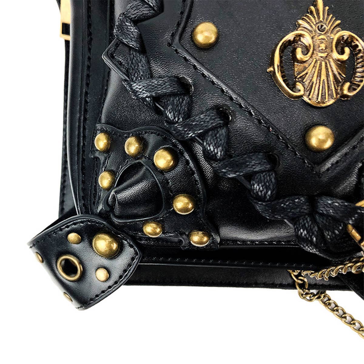 STEAMPUNK ONE SHOULDER DIAGONAL BAG PURSE_CWAB0639