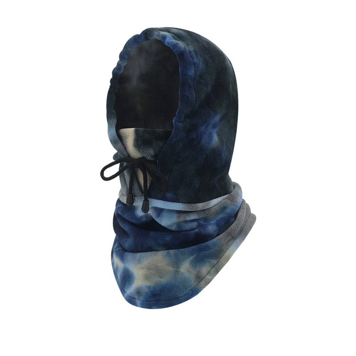 Warm Tie-Dye Hooded Cycling Ski Hat Neck Gaiter_Cwmm1709
