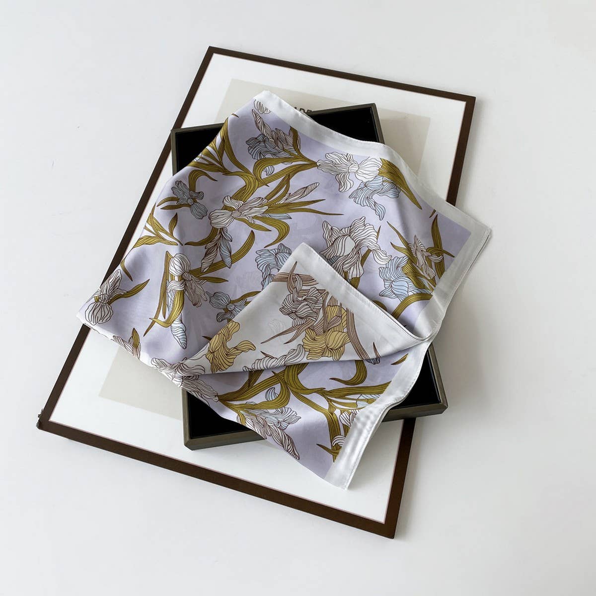 SATIN SCARF SIMPLE PREMIUM LIGHTWEIGHT SQUARE_CWASC0815