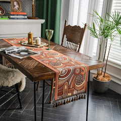CONTRAST FABRIC FESTIVE TABLECLOTH_CWMM0998