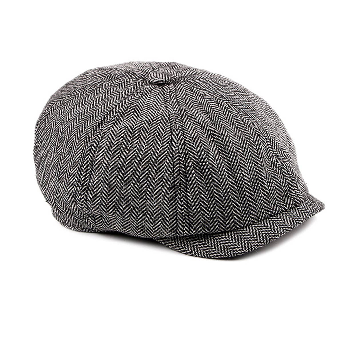 AUTUMN AND WINTER RETRO PLAID FLAT CAP_CWAH1906