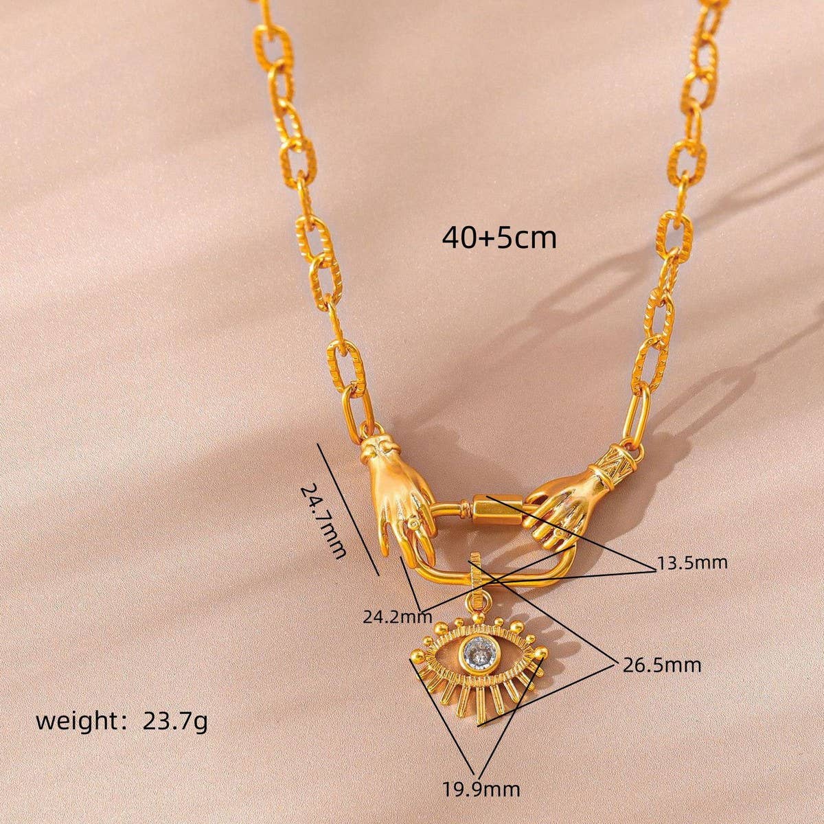 HIGH END AND VERSATILE DEVILS EYE ZIRCON NECKLACE_CWMM3832