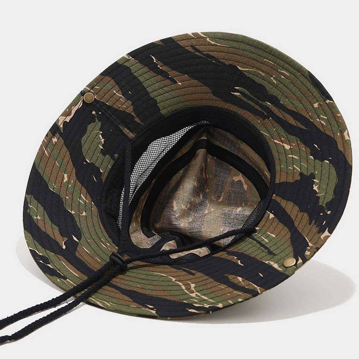 CAMOUFLAGE MESH SUN HAT FOR HIKING FISHING_CWAH3838