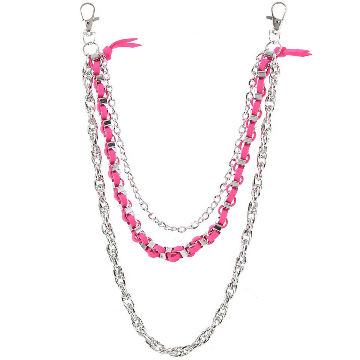 CREATIVE WOVEN THREE LAYER TRENDY JEANS CHAIN_CWMM4829