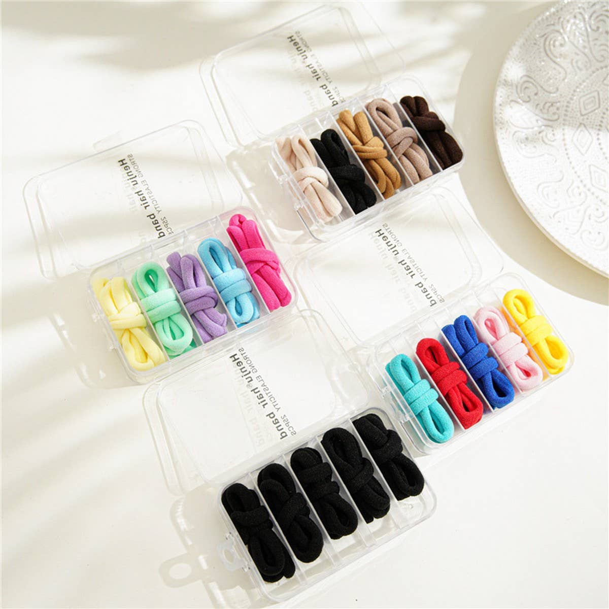 1BOX 25PCS ELASTIC HAIR TIES CANDY COLOR HAIRBANDA_CWAHA1109